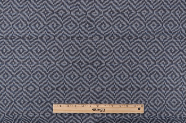 Bella Dura Dart Woven Polyolefin Outdoor Fabric in Blue