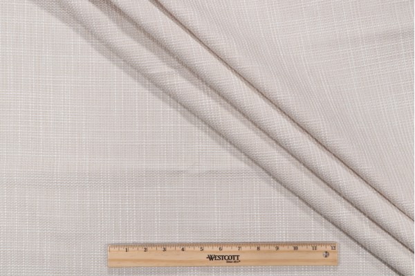 Crypton Bolton High Performance Woven Chenille Upholstery Fabric in Bone