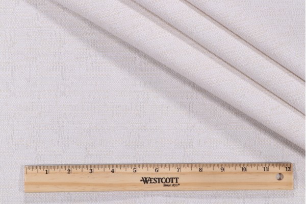 Crypton Canary High Performance Woven Upholstery Fabric in Eggshell