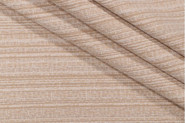 Crypton Chenille Stripe High Performance Woven Upholstery Fabric in Sand