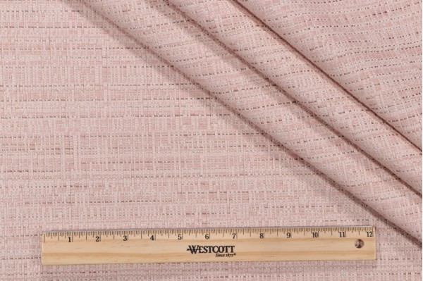 Crypton Huckle High Performance Woven Chenille Upholstery Fabric in Petal