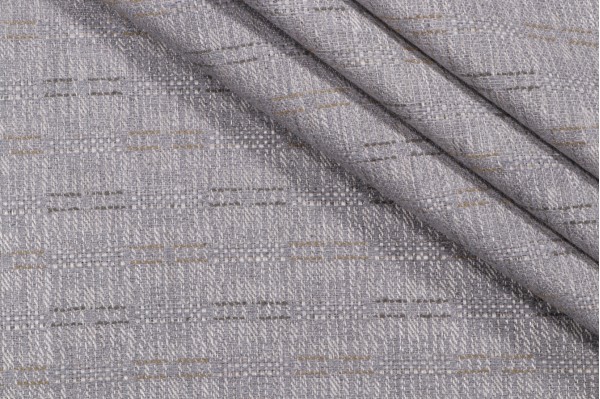 Crypton Flannel Rip High Performance Woven Upholstery Fabric in Platinum