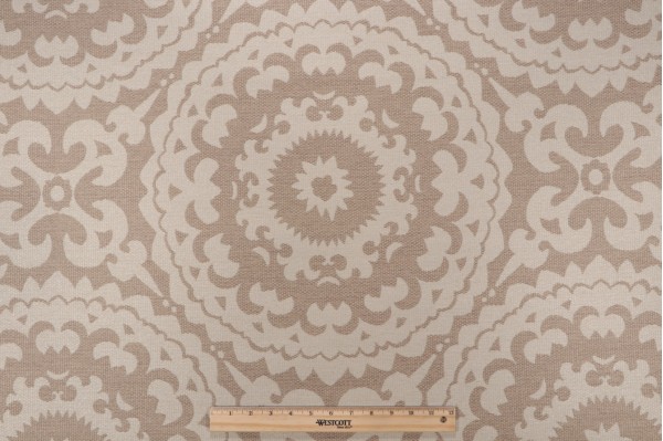 Crypton Juno High Performance Woven Upholstery Fabric in Linen