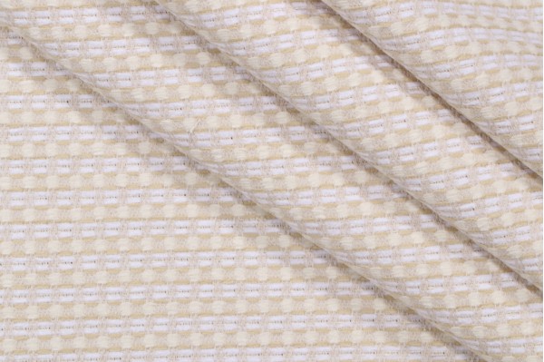 Crypton Burrow High Performance Woven Chenille Upholstery Fabric in Buttermilk