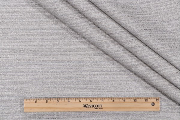 Crypton Cora High Performance Woven Chenille Upholstery Fabric in Silver
