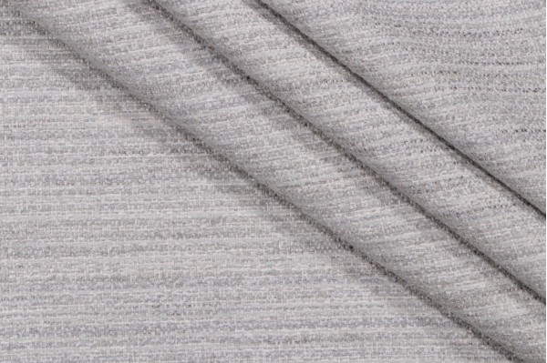 Crypton Cora High Performance Woven Chenille Upholstery Fabric in Silver