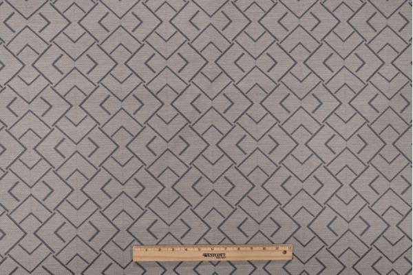 Crypton Woven High Performance Upholstery Fabric in Ivory/Slate