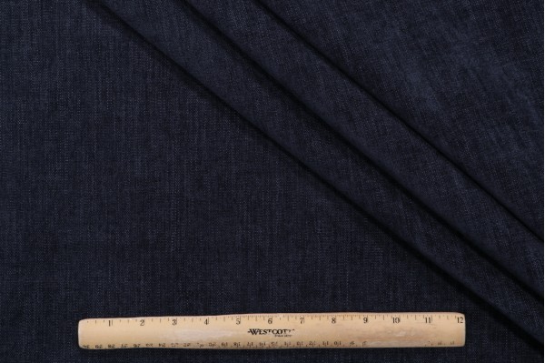 Crypton Bennett High Performance Chenille Upholstery Fabric in Indigo