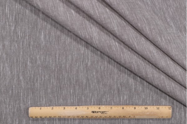 Hamilton Aura Semi Sheer Drapery Fabric in Smoke