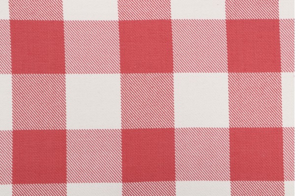 Hamilton Metro Check Woven Upholstery Fabric in Red