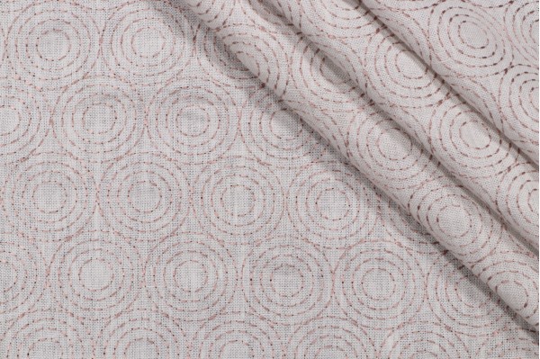 Enso 01-415-002 Embroidered Silk Drapery Fabric