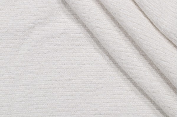 Crypton Webster High Performance Woven Chenille Upholstery Fabric in White