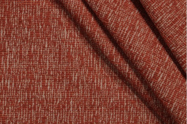 Crypton Chika High Performance Woven Chenille Upholstery Fabric in Sienna