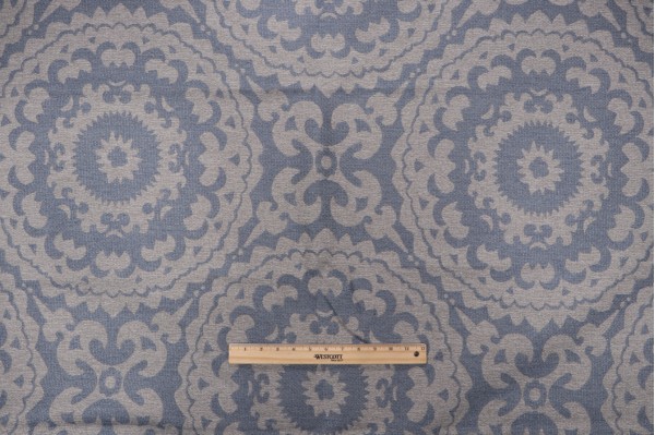 Crypton Juno High Performance Woven Upholstery Fabric in Chambray