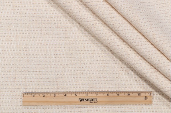 Crypton Kaley High Performance Woven Chenille Upholstery Fabric in Bisque