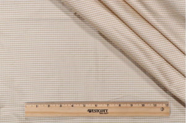 Tirano Silk Decorator Fabric in Beige/White