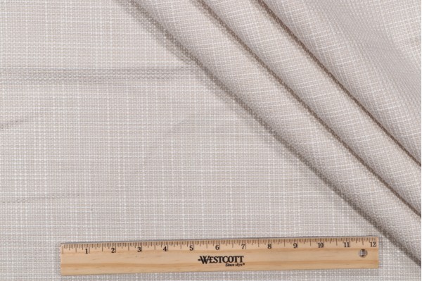 Crypton Bolton High Performance Woven Chenille Upholstery Fabric in Bone