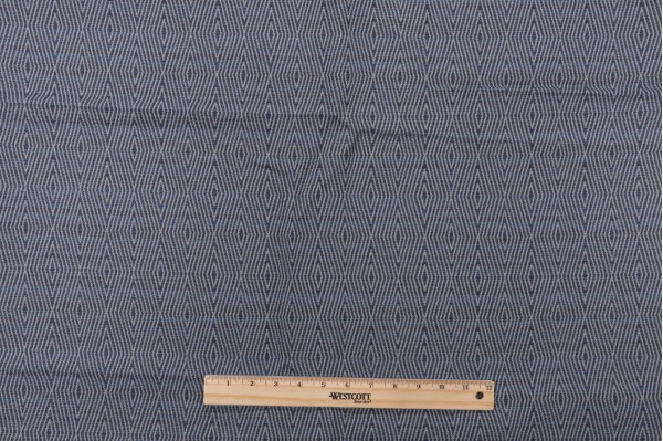 Bella Dura Dart Woven Polyolefin Outdoor Fabric in Blue