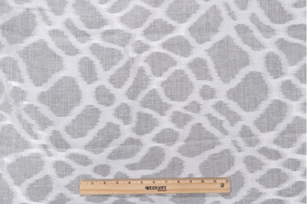 Click for .88 Yards Galvan Embroidered Sheer Drapery Fabric in White Galvan Embroidered Sheer Drapery Fabric in White