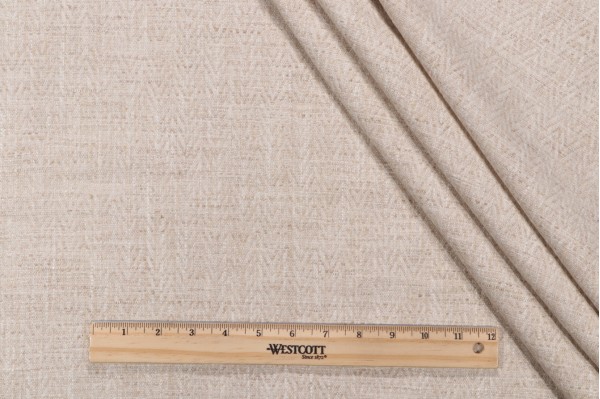 1 Yard Chevron Woven Upholstery Fabric in Sand