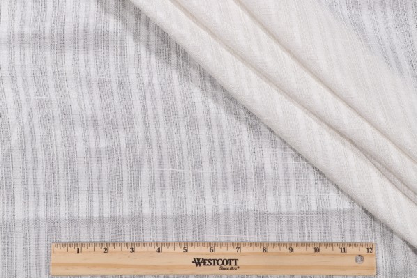 Click for 2.13 Yards Powell Sheer Woven Drapery Fabric in Ivory Powell Sheer Woven Drapery Fabric in Ivory