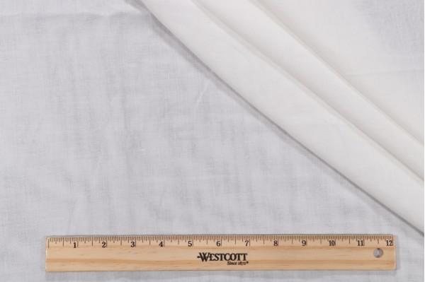 Howe Woven Sheer Drapery Fabric in White