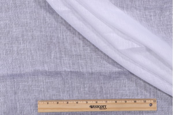Morse Sheer Woven Drapery Fabric in White