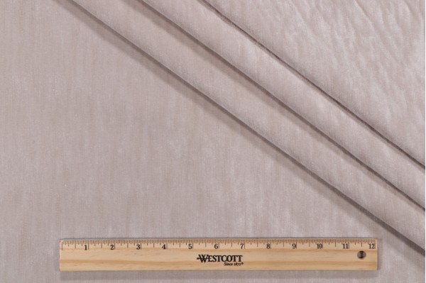 PK Lifestyles Kashmiri Velvet Upholstery Fabric in Oat