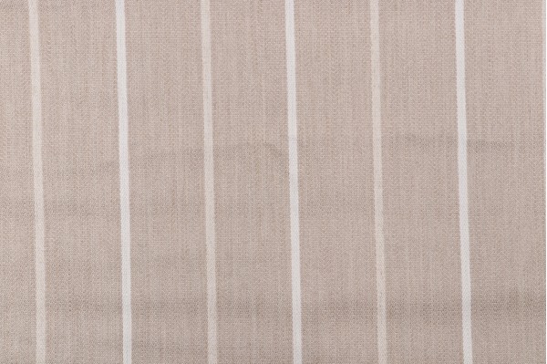 7/8 Yard Ginina Stripe Woven Linen Blend Decorator Fabric in beige AW2575