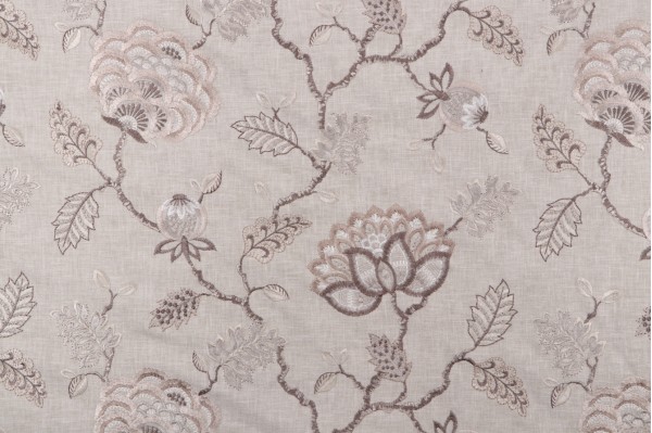 Click for Covington Wheaton Embroidered Drapery Fabric in 145-Traverine  Covington Wheaton Embroidered Drapery Fabric in 145-Traverine