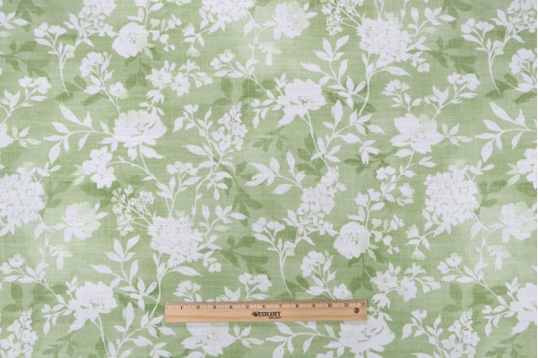 Covington First Light Printed Cotton Blend Drapery Fabric in 280-Leaf 