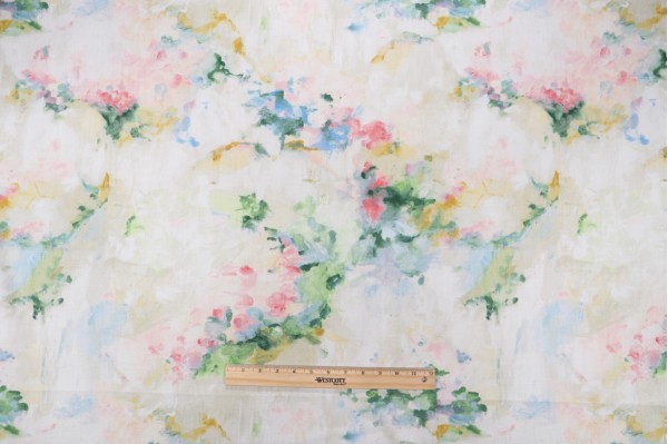 Covington Degas Printed Cotton Drapery Fabric in 888-Spring 