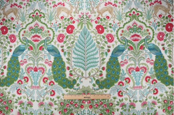 Covington Winthrop Printed Cotton Drapery Fabric in 888-Spring 
