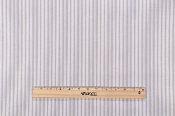 Magnolia Home Polo Stripe Printed Cotton Drapery Fabric in Linen 