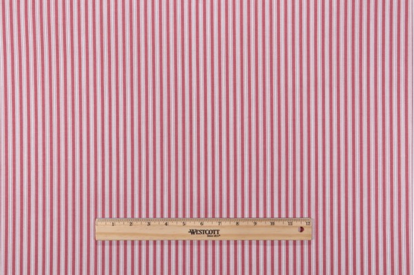 Magnolia Home Polo Stripe Printed Cotton Drapery Fabric in Calypso 