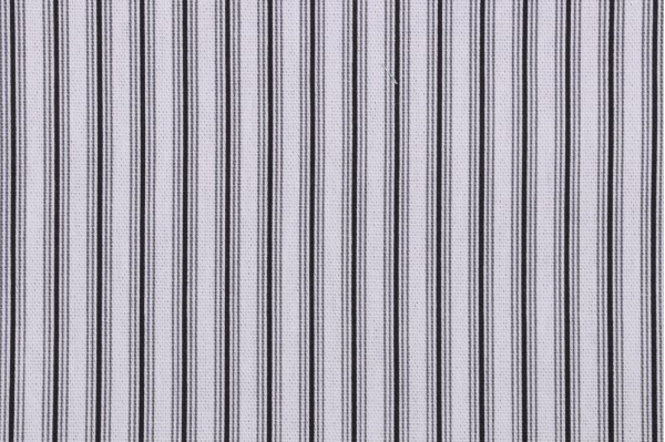 Magnolia Home Cottage Stripe Printed Cotton Drapery Fabric in Onyx 