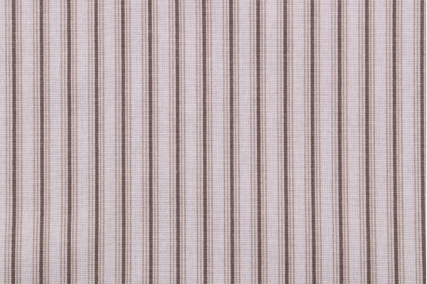 Magnolia Home Cottage Stripe Printed Cotton Drapery Fabric in Shadow 