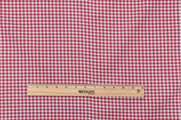 Magnolia Home Poodle Printed Cotton Drapery Fabric in Scarlet 