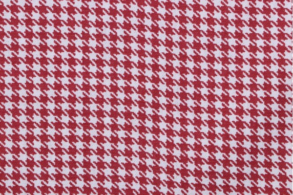 Magnolia Home Poodle Printed Cotton Drapery Fabric in Scarlet 