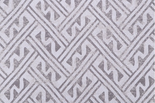 Magnolia Home Lander Printed Cotton Drapery Fabric in Grey 