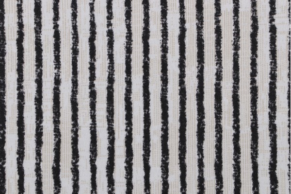Magnolia Home Duval Printed Polyester Outdoor Fabric in Black 