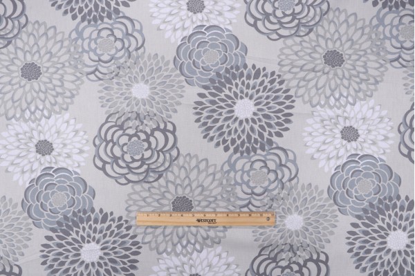 Click for Magnolia Home Lancaster Printed Cotton Drapery Fabric in Mist  Magnolia Home Lancaster Printed Cotton Drapery Fabric in Mist