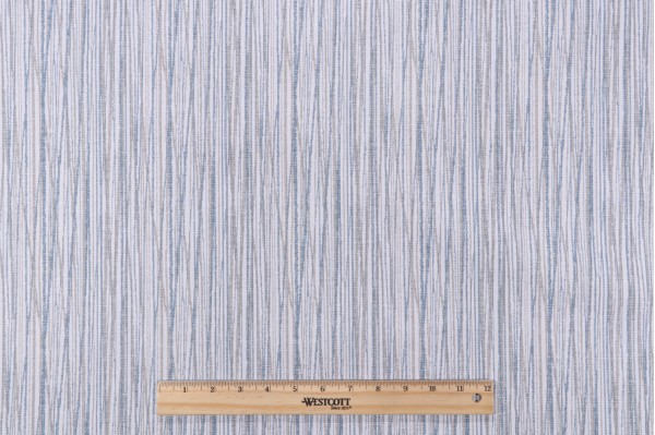 Magnolia Home Laurel Bay Printed Cotton Drapery Fabric in Sail 