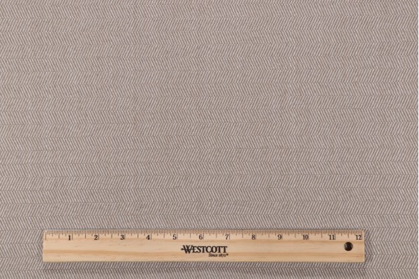 Sample of Magnolia Home Telluride Woven Upholstery Fabric in Taupe 