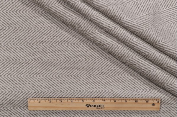 Anna French Hillside Herringbone Upholstery Fabric in Steel W72932