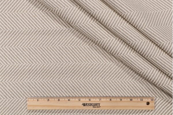 Thibaut Wellesley Herringbone Upholstery Fabric in Oatmeal W72963