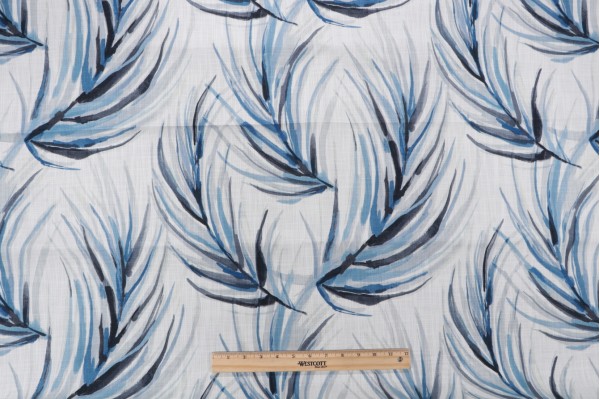 Harlequin Alvara Printed Polyester Outdoor Fabric in Pebble Sky