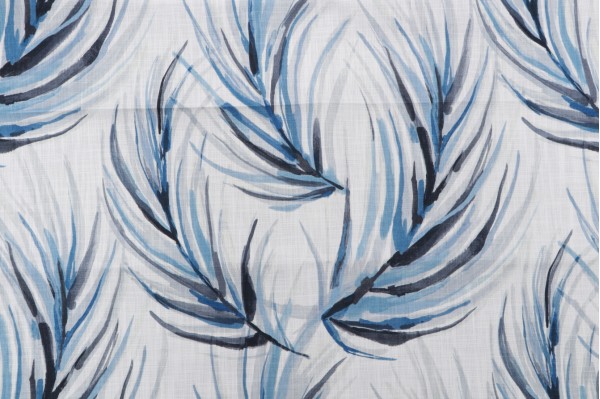 Harlequin Alvara Printed Polyester Outdoor Fabric in Pebble Sky
