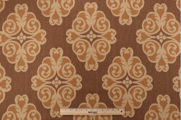 Click for 5 Yards Thibaut Montgomery F96015 Printed Linen Blend Drapery Fabric in Brown Thibaut Montgomery F96015 Printed Linen Blend Drapery Fabric in Brown