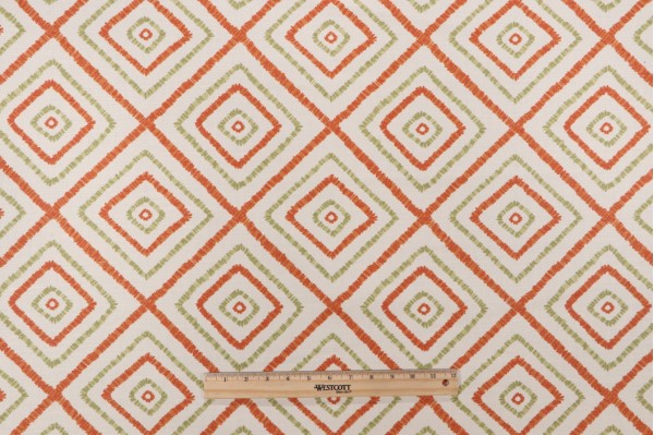 Click for 6.25 Yards Thibaut Kozar F94921 Printed Linen Blend Drapery Fabric in Orange Thibaut Kozar F94921 Printed Linen Blend Drapery Fabric in Orange